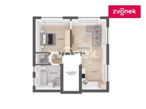 Pronájem bytu 2+1, Zlín - Kostelec, Lešenská, 75 m2