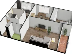 Prodej bytu 3+1, Bavorov, Na Sídlišti, 70 m2