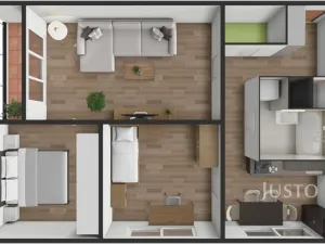 Prodej bytu 3+1, Bavorov, Na Sídlišti, 70 m2