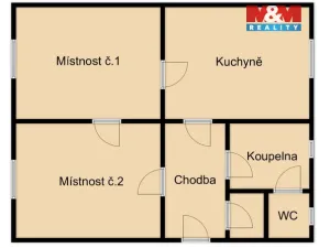 Prodej bytu 2+1, Havlíčkova Borová, Havlíčkova, 63 m2