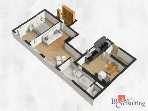 Pronájem bytu 2+1, Praha - Modřany, Klostermannova, 64 m2