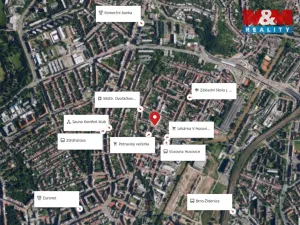 Pronájem bytu 1+1, Brno - Husovice, Musilova, 48 m2