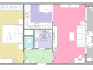 Prodej bytu 2+kk, Orlová - Lutyně, Květinová, 53 m2