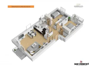 Prodej bytu 3+kk, Praha - Třeboradice, Špeciánova, 74 m2