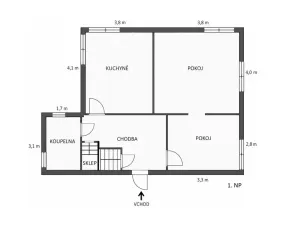 Prodej rodinného domu, Trutnov - Voletiny, K Vébrovce, 151 m2