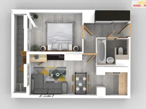 Pronájem bytu 2+kk, Praha - Hostivař, Hornoměcholupská, 40 m2