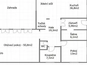 Pronájem rodinného domu, Klínec, 345 m2