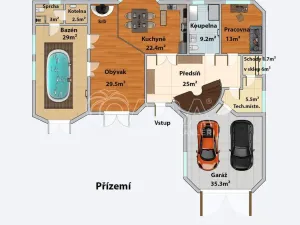 Prodej rodinného domu, Jesenice, Borová, 280 m2