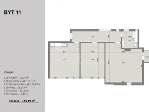 Prodej bytu 4+kk, Velvary, Chržínská, 115 m2