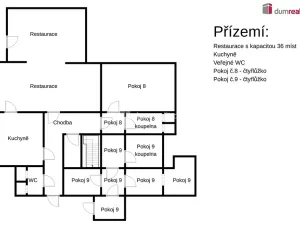 Prodej restaurace, Nové Hamry, 350 m2