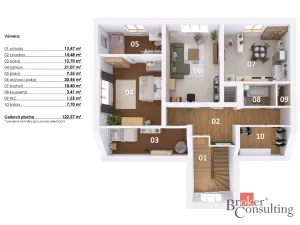 Prodej bytu 4+1, Hodkovice nad Mohelkou, Liberecká, 123 m2