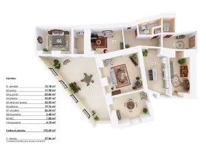 Prodej atypického bytu, Praha - Staré Město, Jilská, 176 m2