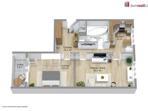 Prodej bytu 2+1, Karlovy Vary - Doubí, Modenská, 60 m2