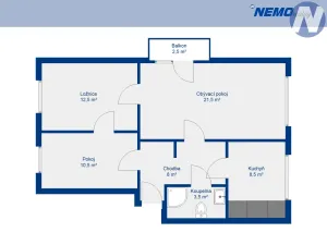 Pronájem bytu 3+1, Strunkovice nad Blanicí, Protivecká, 66 m2