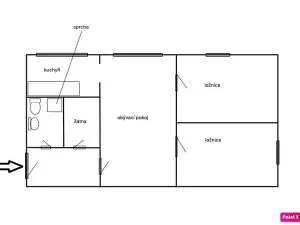 Pronájem bytu 3+kk, Brno, Tábor, 55 m2
