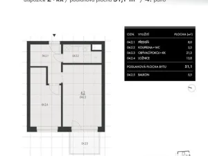 Prodej bytu 2+kk, Černovice, Charbulova, 52 m2