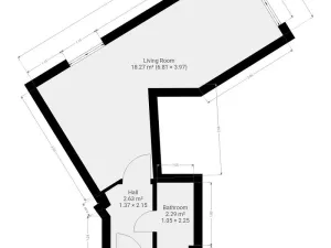 Pronájem bytu 1+kk, Škvorec - Třebohostice, 23 m2