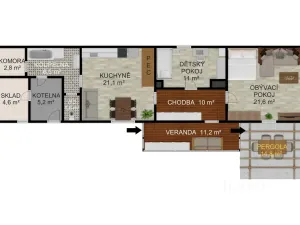 Prodej rodinného domu, Albrechtice nad Vltavou - Jehnědno, 141 m2