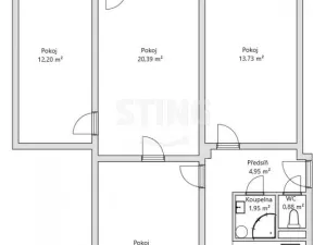 Prodej bytu 4+1, Prostějov, Olomoucká, 80 m2