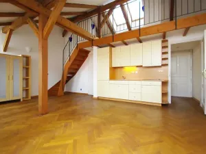 Pronájem atypického bytu, Praha - Karlín, Za Poříčskou bránou, 61 m2