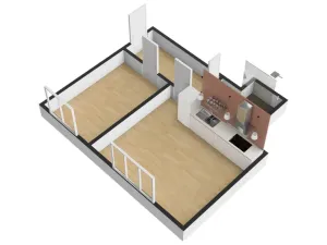 Pronájem bytu 2+kk, Praha - Žižkov, Jeseniova, 48 m2