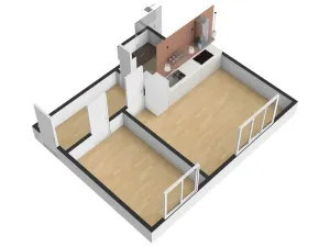 Pronájem bytu 2+kk, Praha - Žižkov, Jeseniova, 48 m2