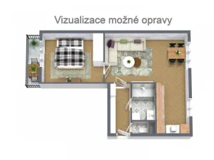 Prodej bytu 2+1, Ostrava - Poruba, Ukrajinská, 52 m2