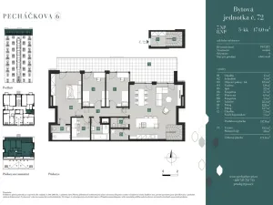 Prodej bytu 5+kk, Praha, Pecháčkova, 130 m2