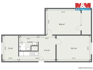 Prodej bytu 3+kk, Sokolov, Slavíčkova, 62 m2