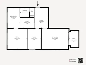 Prodej bytu 3+1, Žlutice, Vítězná, 66 m2