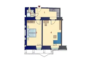 Pronájem kanceláře, Praha - Vinohrady, Mánesova, 52 m2