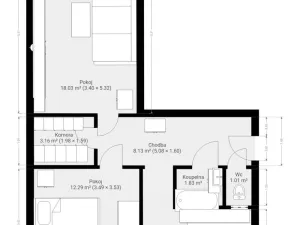Pronájem bytu 2+1, Brno - Lesná, Ibsenova, 55 m2