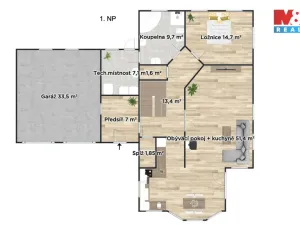 Prodej rodinného domu, Přerov nad Labem, 236 m2