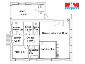 Prodej rodinného domu, Chleby, Járy Cimrmana, 104 m2
