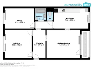 Prodej bytu 3+1, Česká Lípa, Na Jílech, 75 m2