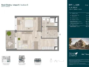 Prodej bytu 2+kk, Praha - Dolní Chabry, Domašínská, 53 m2