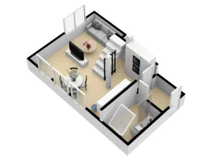 Pronájem bytu 1+kk, Praha - Dolní Chabry, Libědická, 64 m2