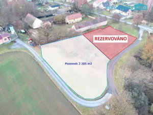 Prodej pozemku pro bydlení, Ves Touškov - Mířovice, 2205 m2
