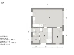 Prodej rodinného domu, Tehov, Ke Skalce, 113 m2