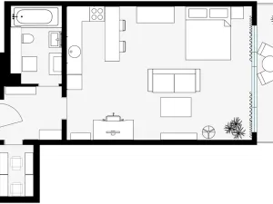 Prodej bytu 1+kk, Praha - Stodůlky, Symfonická, 51 m2