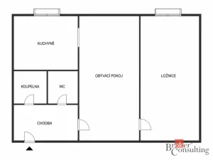 Prodej bytu 2+1, Aš, 56 m2