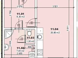 Prodej bytu 1+kk, Mšené-lázně, Mládežnická, 38 m2