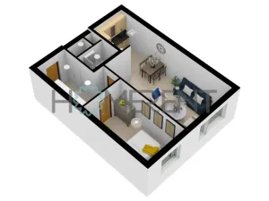 Pronájem bytu 2+kk, Odolena Voda, Pod Tvrzí, 43 m2