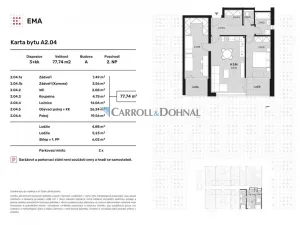 Prodej bytu 3+kk, Ostrava - Slezská Ostrava, U Hájenky, 77 m2