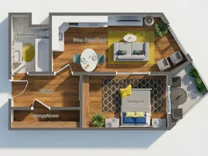 Pronájem bytu 2+kk, Praha - Hlubočepy, Hugo Haase, 51 m2
