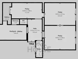 Prodej bytu 3+1, Praha - Smíchov, Na bělidle, 108 m2