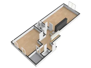 Pronájem bytu 2+kk, Praha - Kobylisy, Čimická, 61 m2