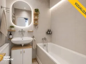 Prodej bytu 2+1, Luhačovice, Zahradní čtvrť, 53 m2
