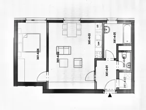 Pronájem bytu 2+kk, Praha - Prosek, Na Prosecké vyhlídce, 52 m2