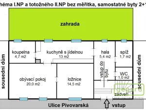 Prodej rodinného domu, České Budějovice, Pivovarská, 120 m2
